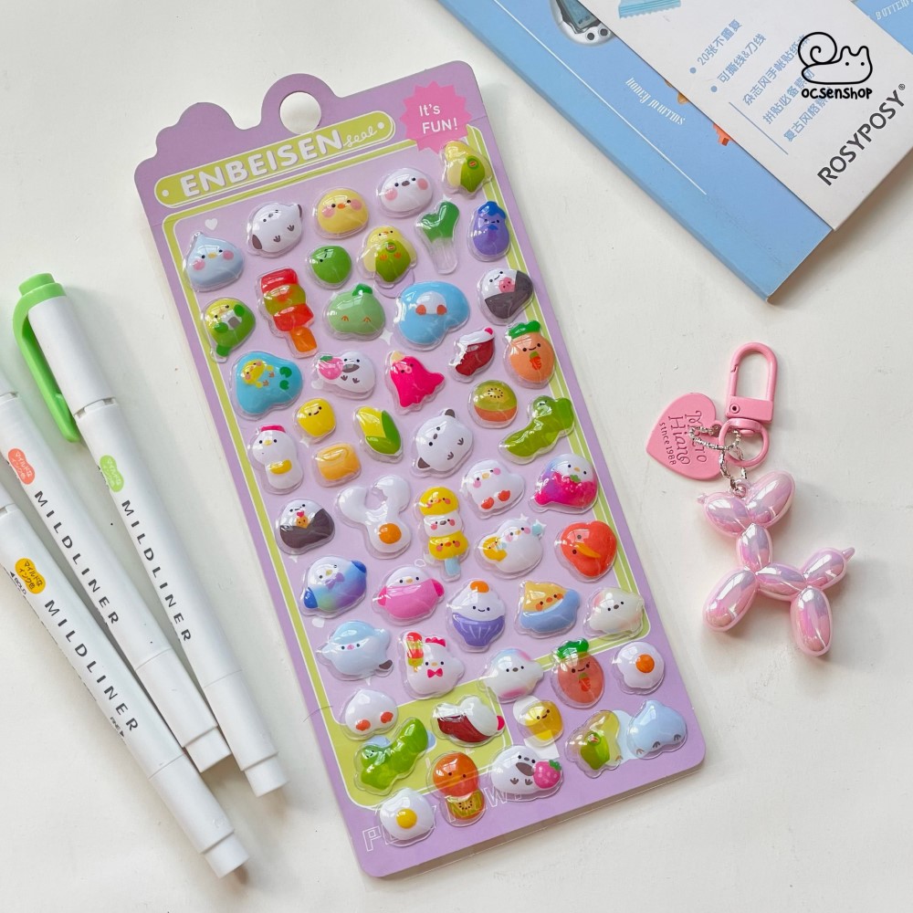 Sticker nổi Bonbon drop (8x12cm)