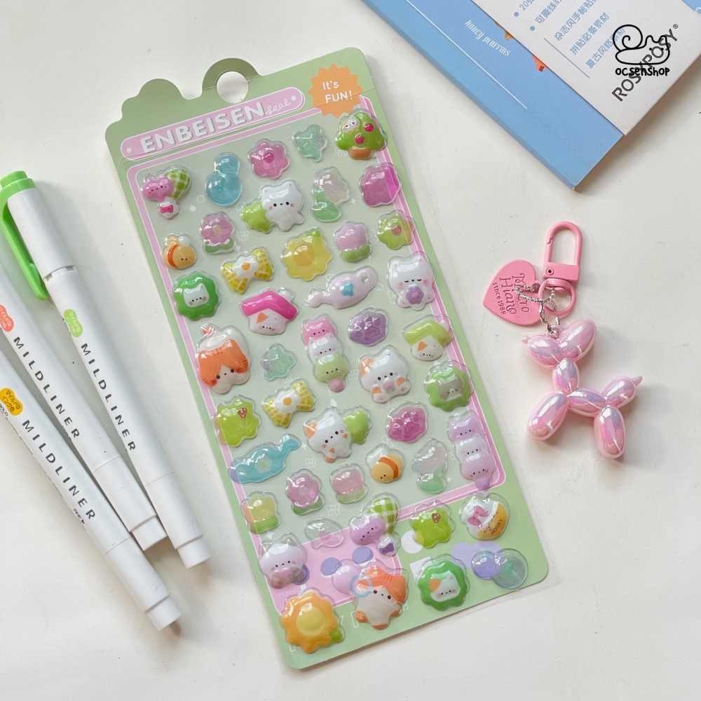 Sticker nổi Bonbon drop (8x12cm)