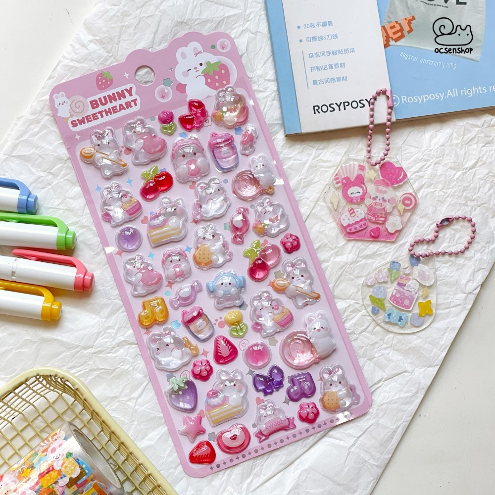 Sticker nổi Động vật (10x20cm)