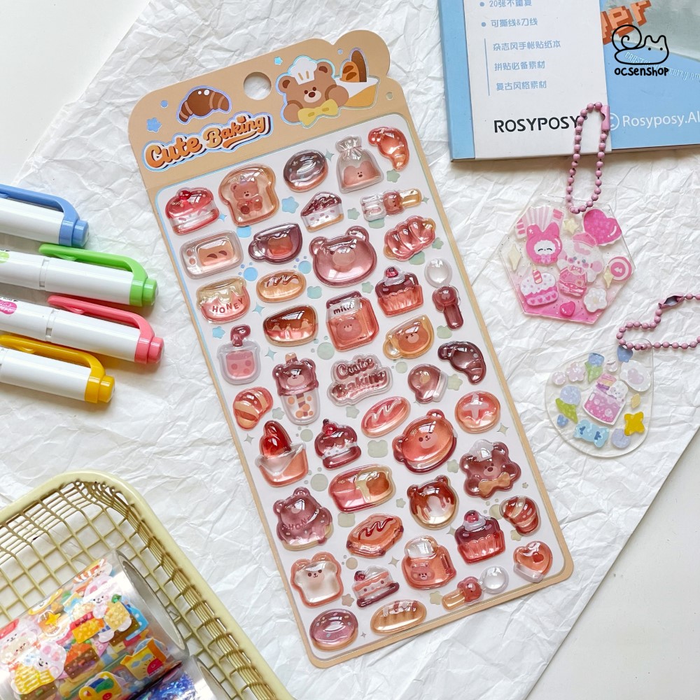 Sticker nổi Động vật (10x20cm)