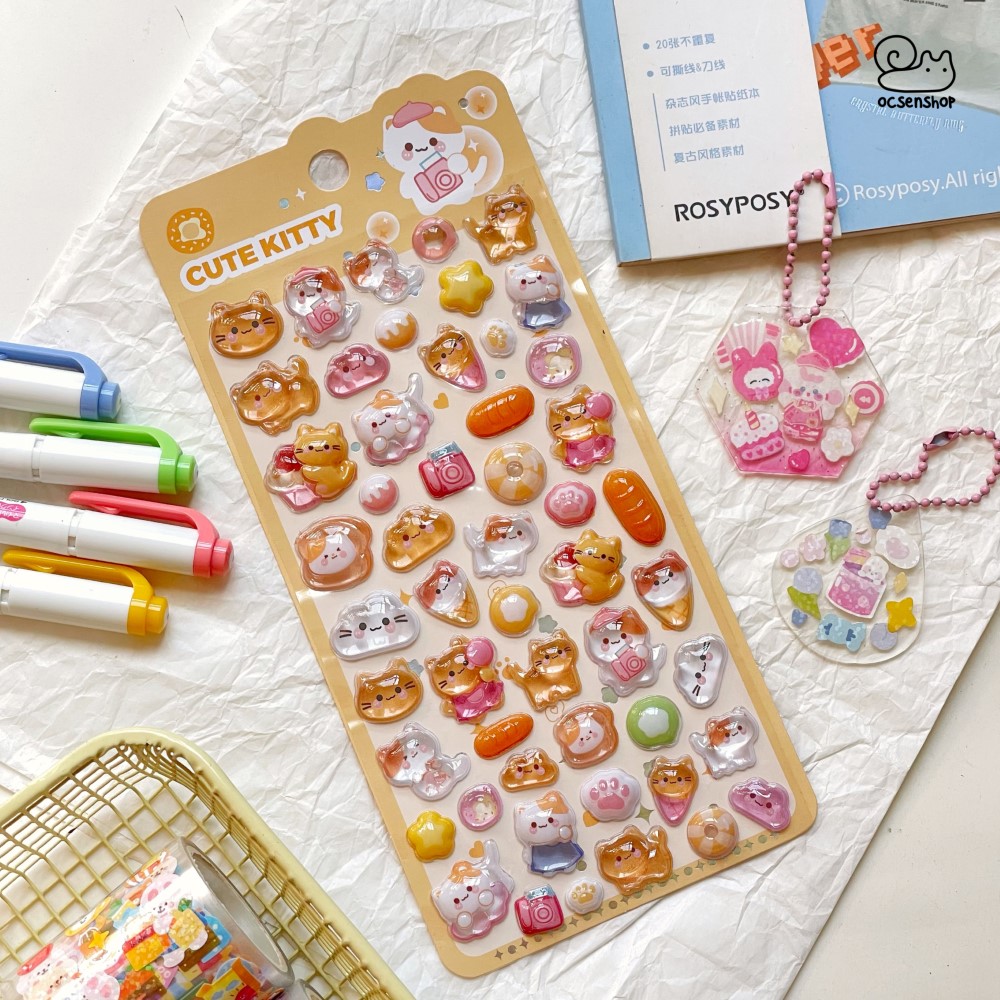 Sticker nổi Động vật (10x20cm)