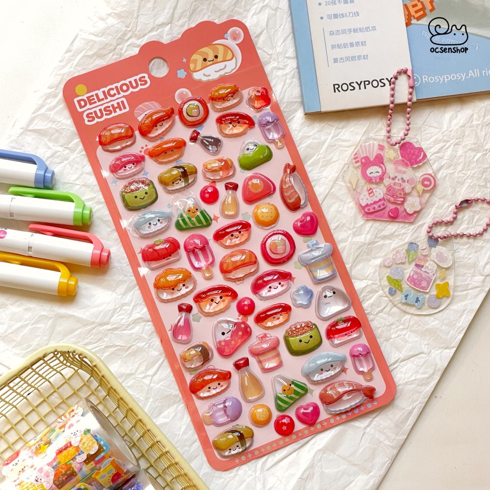 Sticker nổi Động vật (10x20cm)