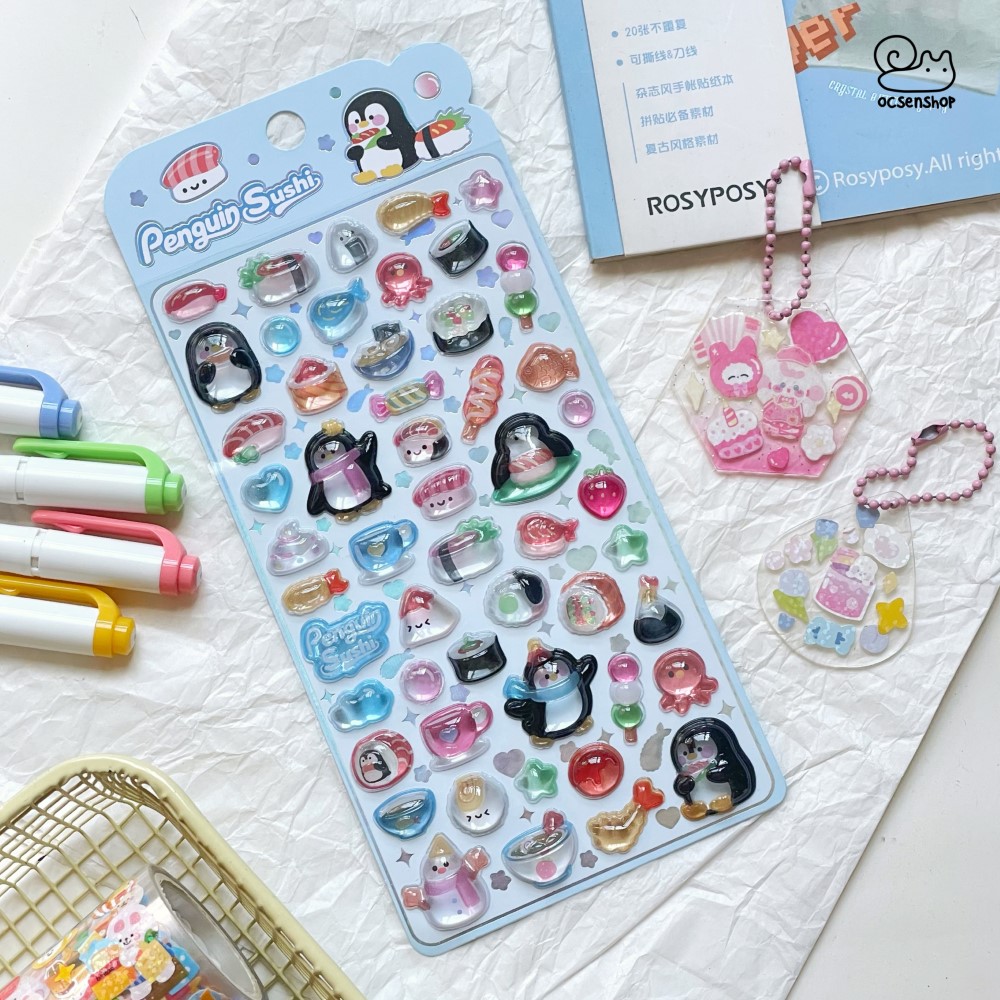 Sticker nổi Động vật (10x20cm)