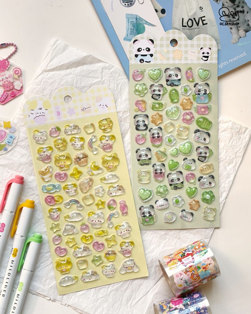 Sticker nổi Động vật (9,5x21cm)