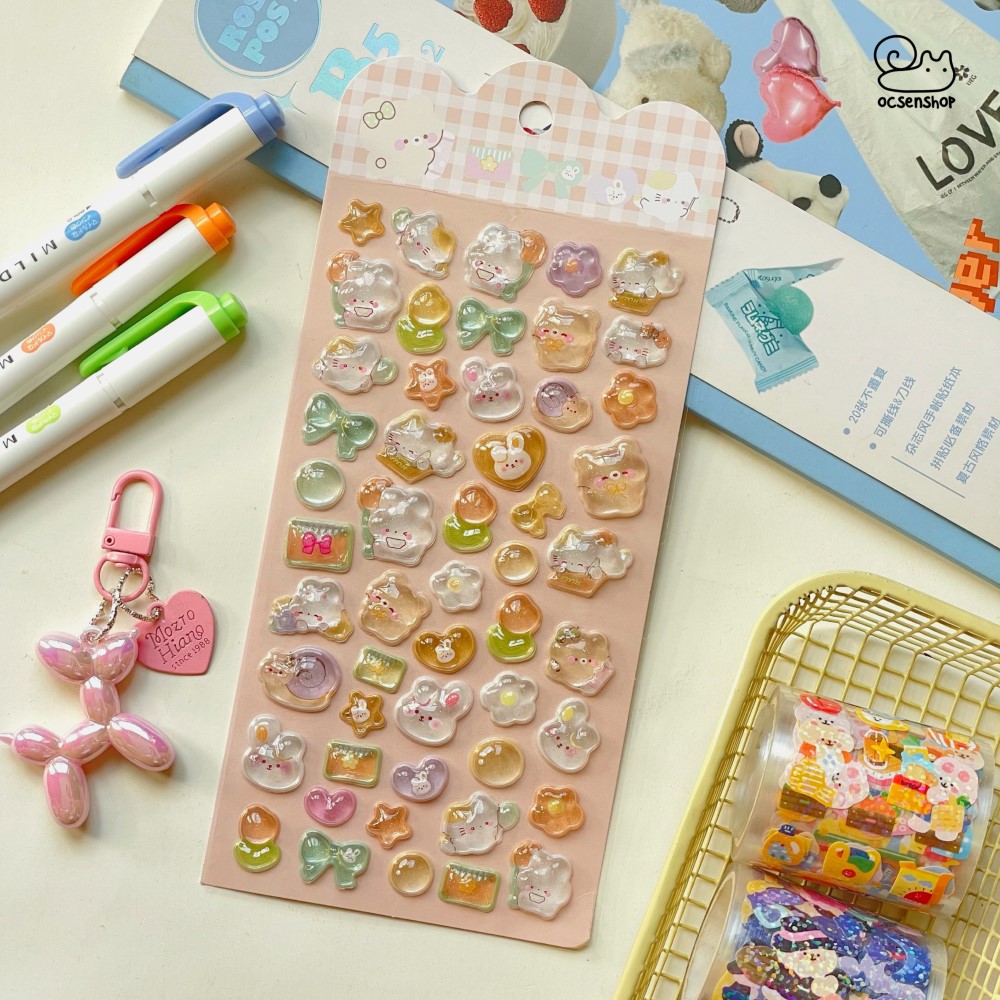 Sticker nổi Động vật (9,5x21cm)