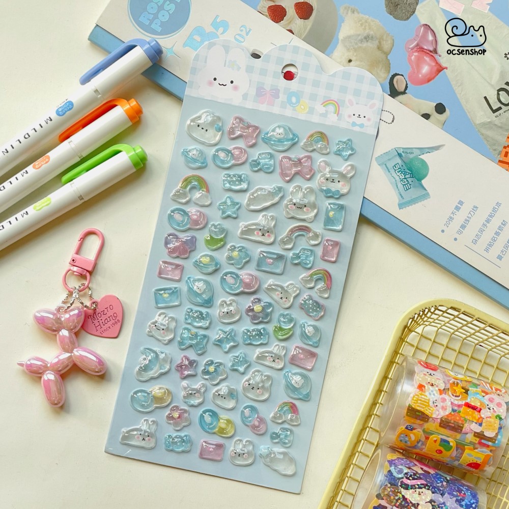Sticker nổi Động vật (9,5x21cm)