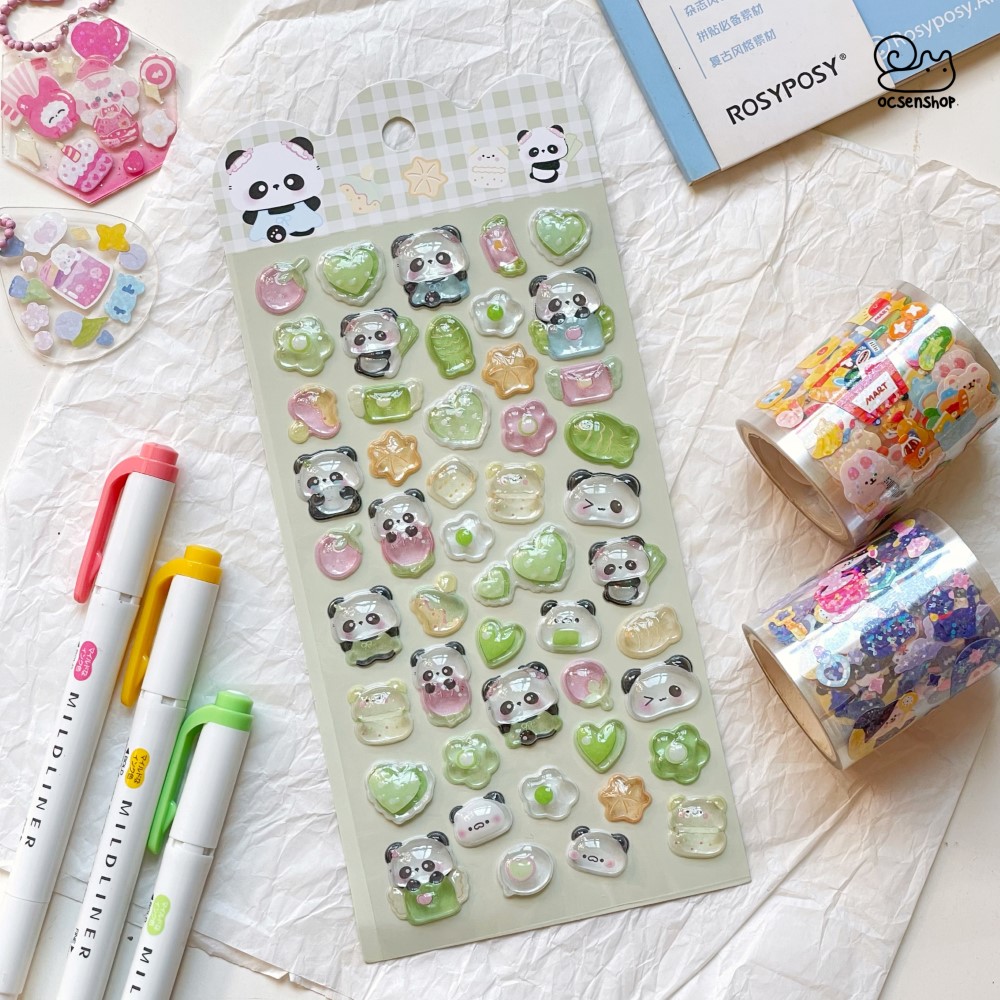 Sticker nổi Động vật (9,5x21cm)