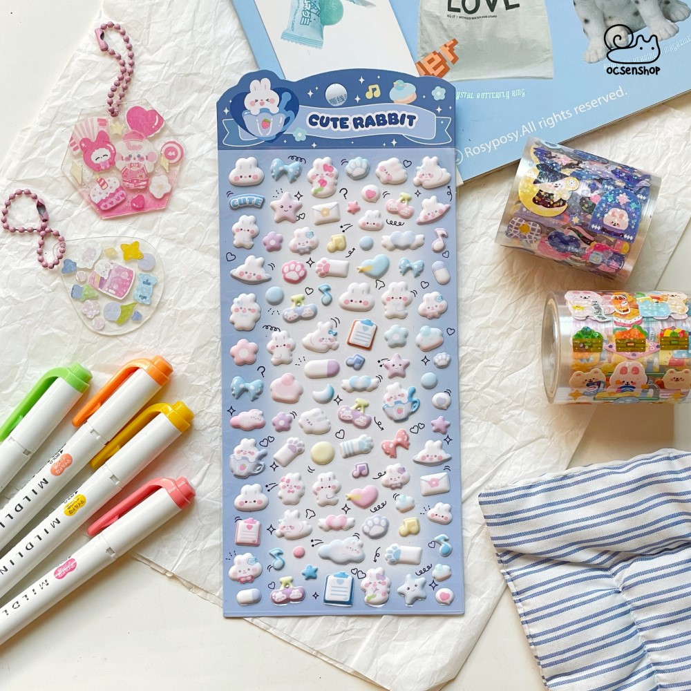Sticker nổi Động vật (9x18cm)