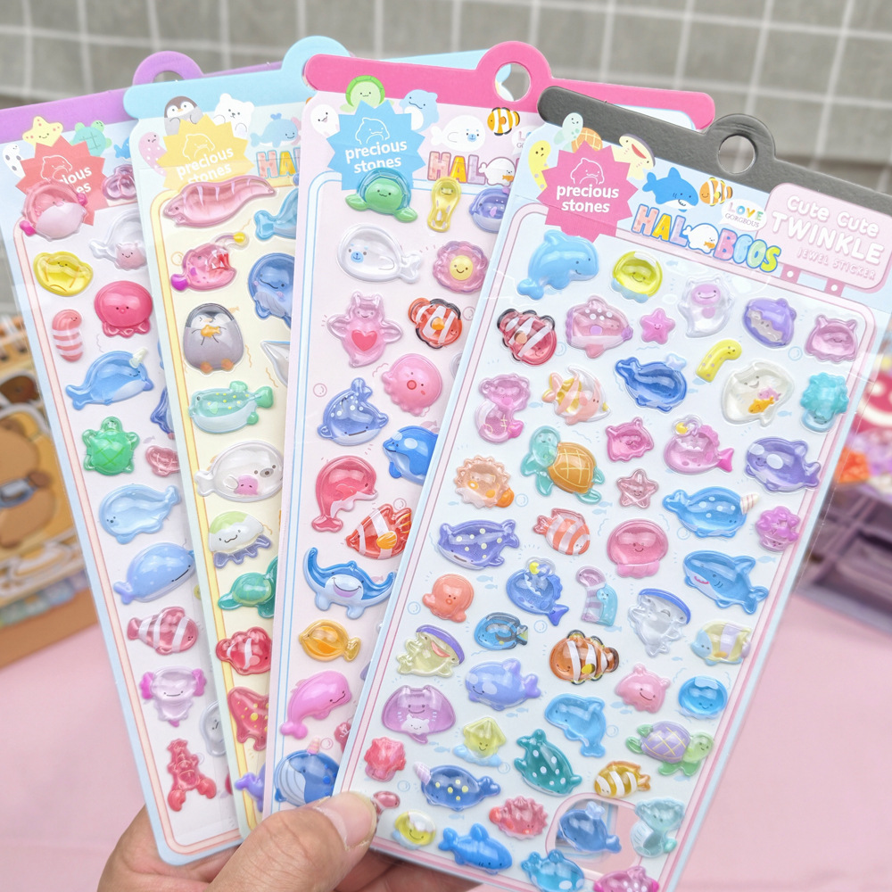 Sticker nổi Động vật biển (9,5x20,5cm)