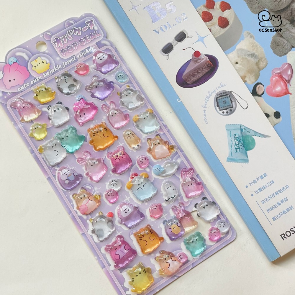 Sticker nổi Pop seal (9,5x22,5cm)
