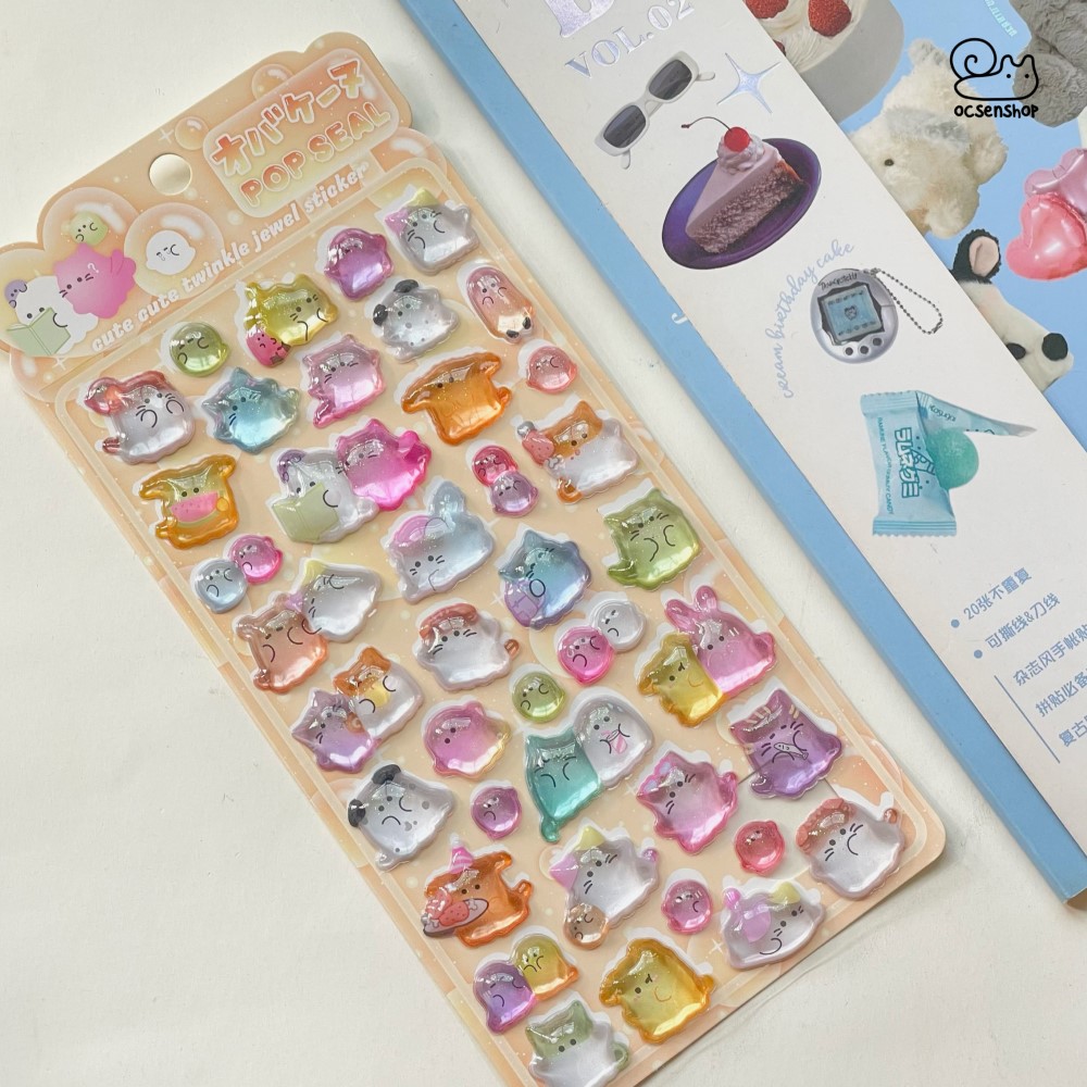 Sticker nổi Pop seal (9,5x22,5cm)