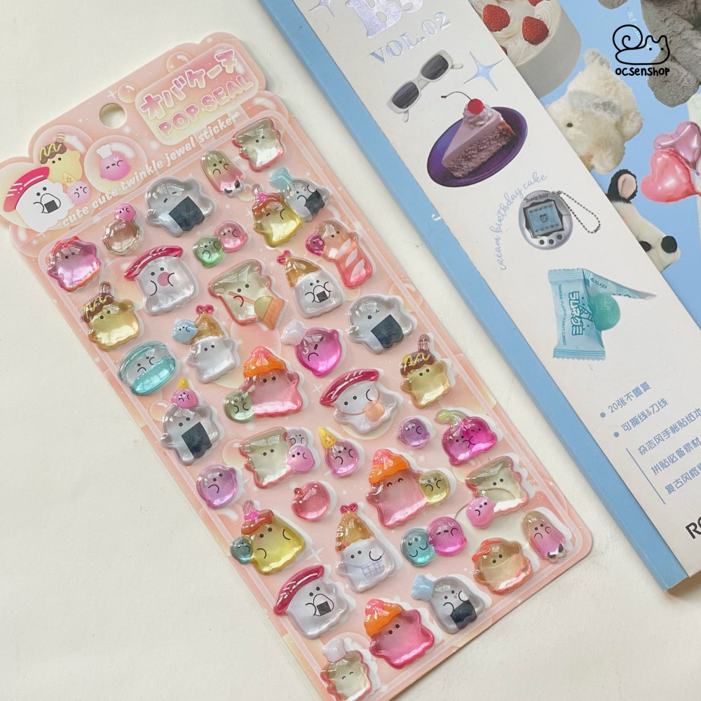 Sticker nổi Pop seal (9,5x22,5cm)