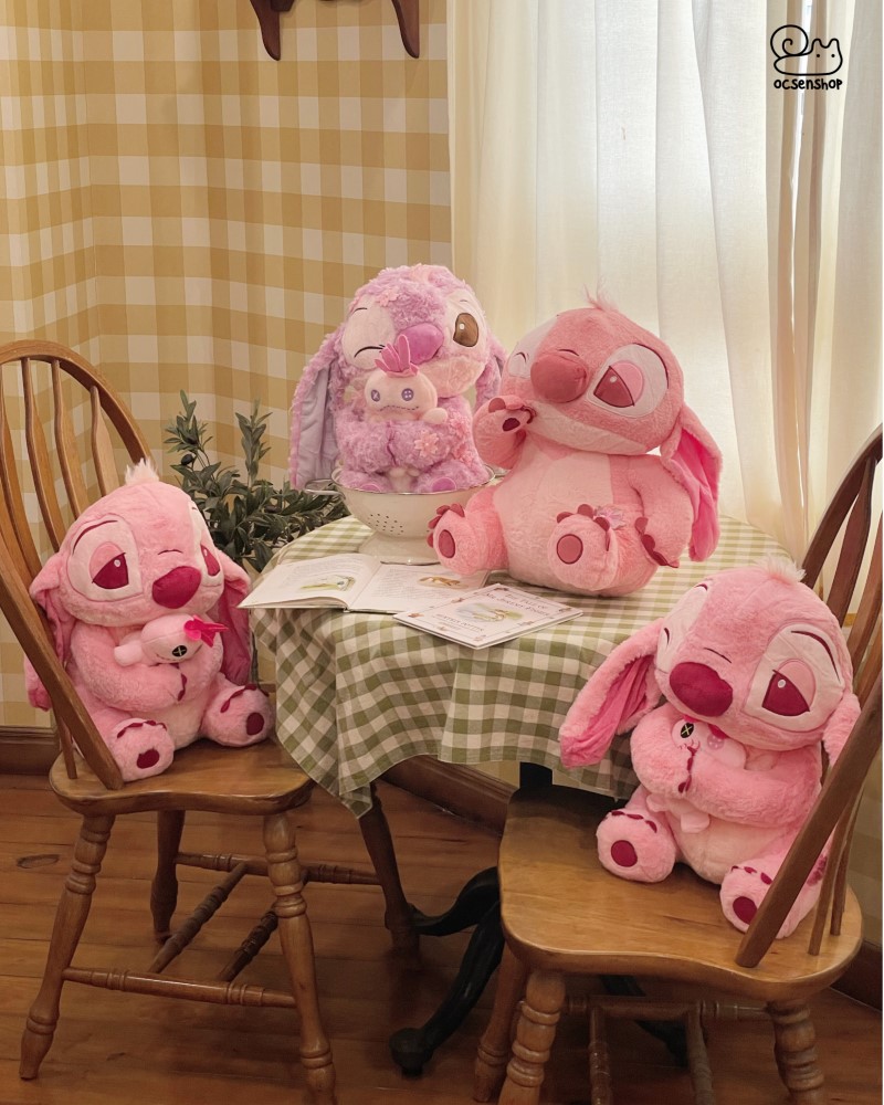 Stitch bông hồng nháy mắt