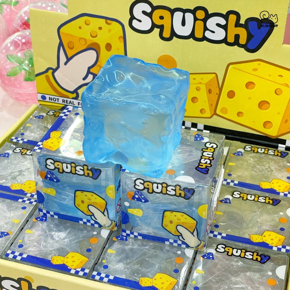 Stress ball Cheese trong (6x6cm)