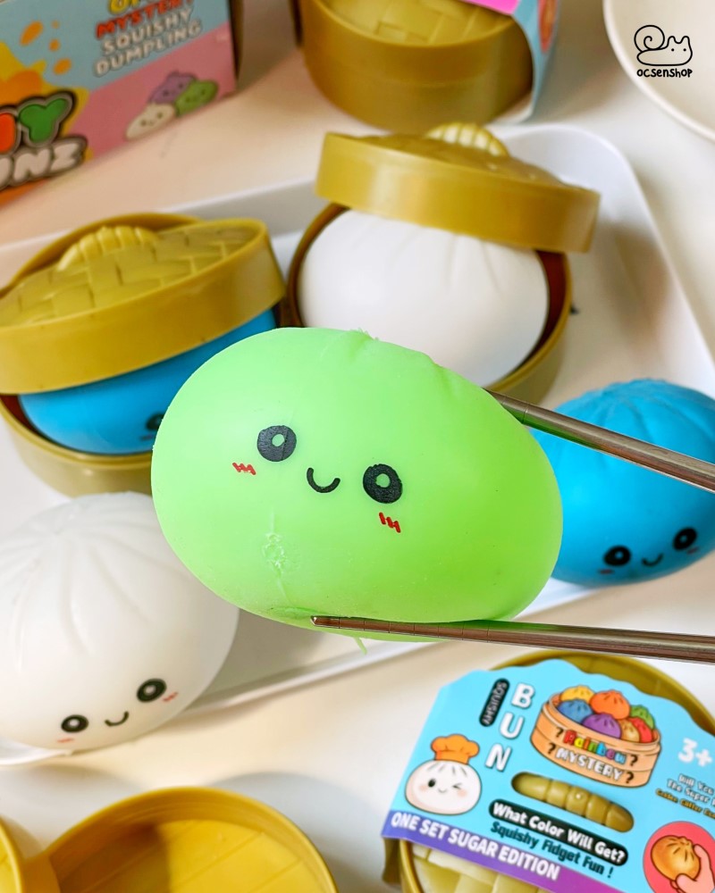 Stress ball Xửng bánh bao emoji thường (8,5cm)