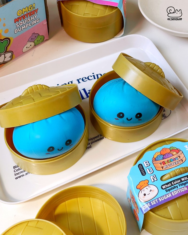 Stress ball Xửng bánh bao emoji thường (8,5cm)
