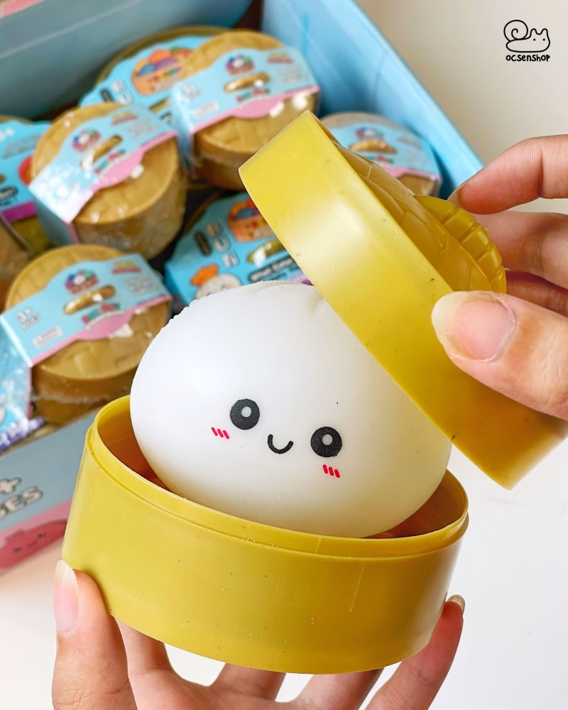 Stress ball Xửng bánh bao emoji thường (8,5cm)