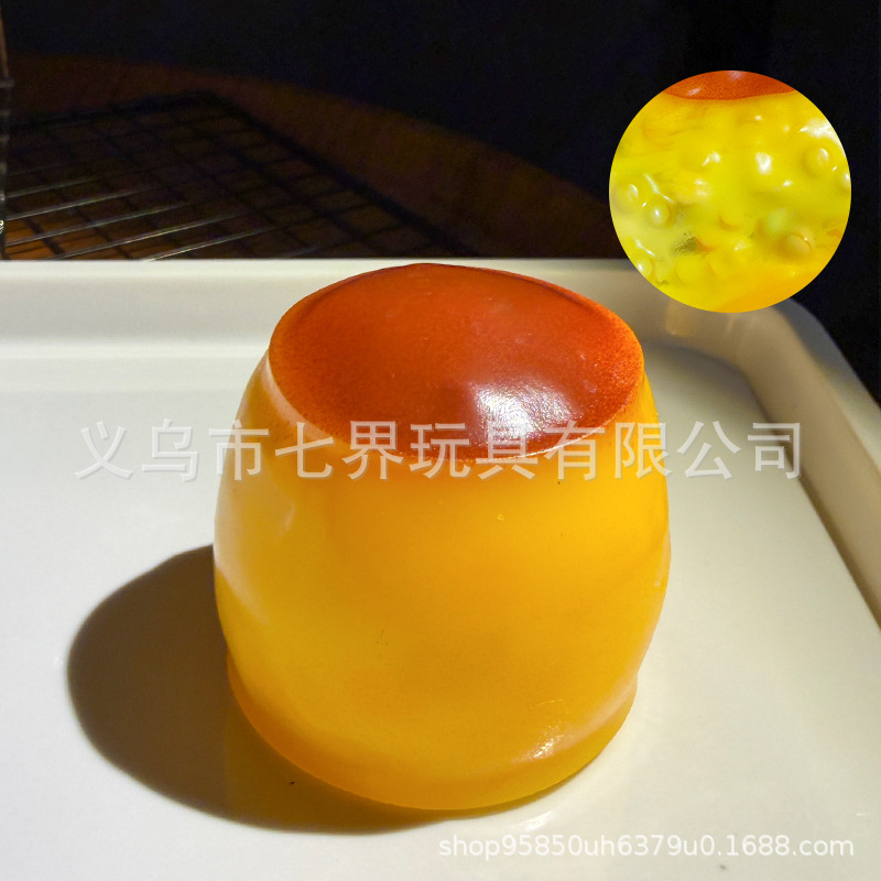 Stress ball hạt giòn Bánh Flan