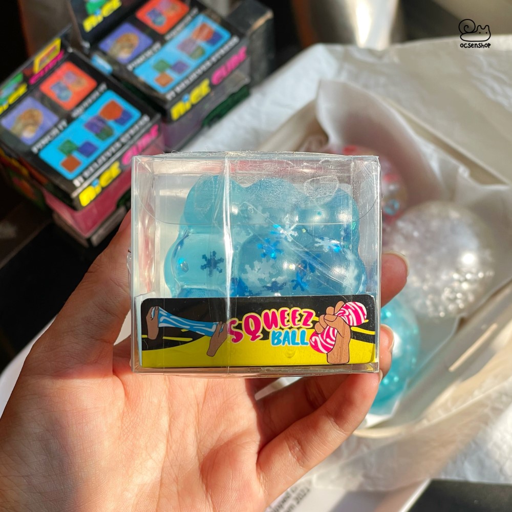 Stress ball khối vuông bông tuyết (5cm)