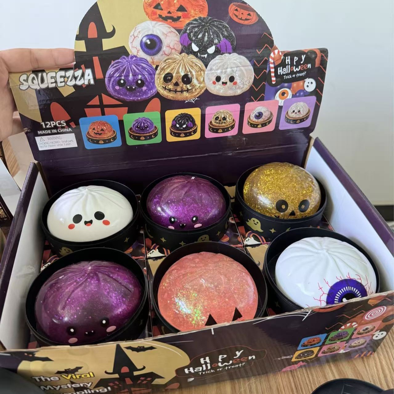 Stress ball xửng bánh bao Halloween
