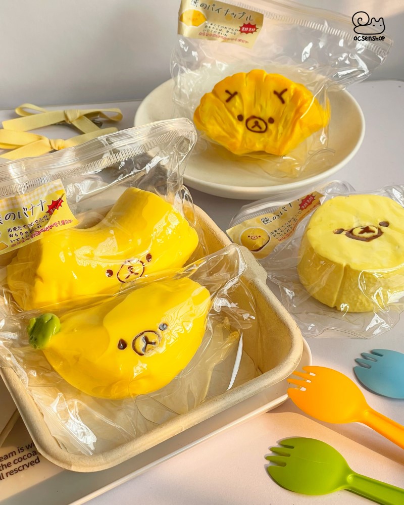 Taba Squishy Đồ ăn mặt gấu