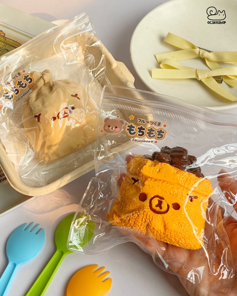 Taba Squishy Đồ ăn mặt gấu
