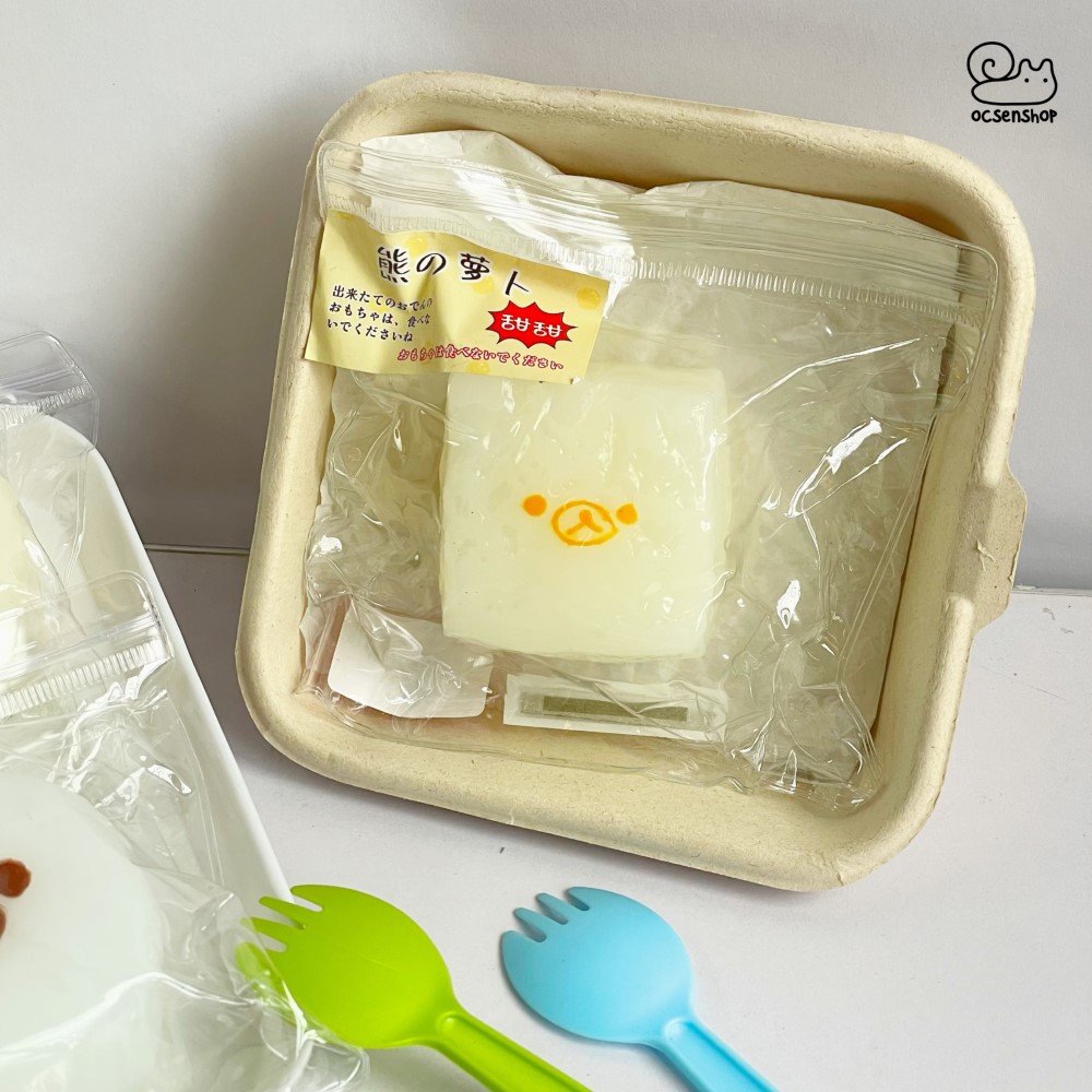 Taba Squishy Đồ ăn mặt gấu