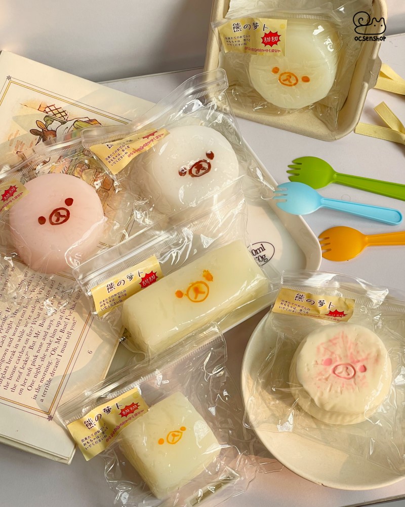 Taba Squishy Đồ ăn mặt gấu