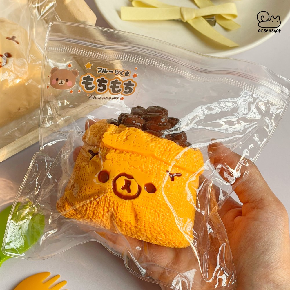 Taba Squishy Đồ ăn mặt gấu
