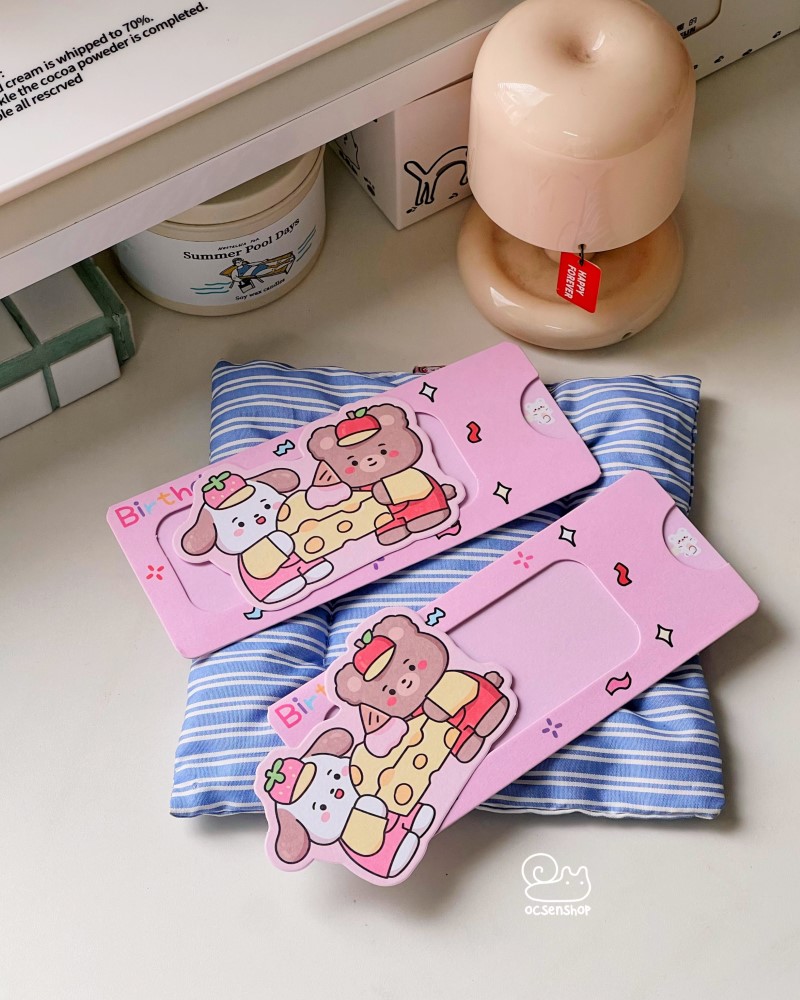 Thiệp dạng rút Động vật (14,6x6cm)