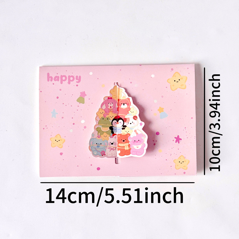 Thiệp gập 3D Động vật (14x10cm)