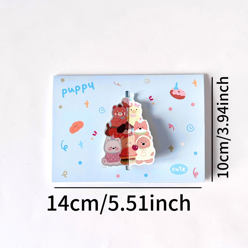 Thiệp gập 3D Động vật (14x10cm)