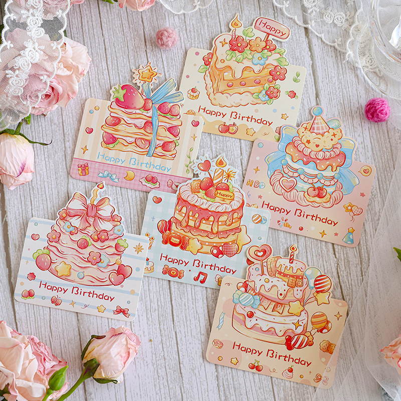 Thiệp nhỏ bánh gato (9,8x13,6cm)