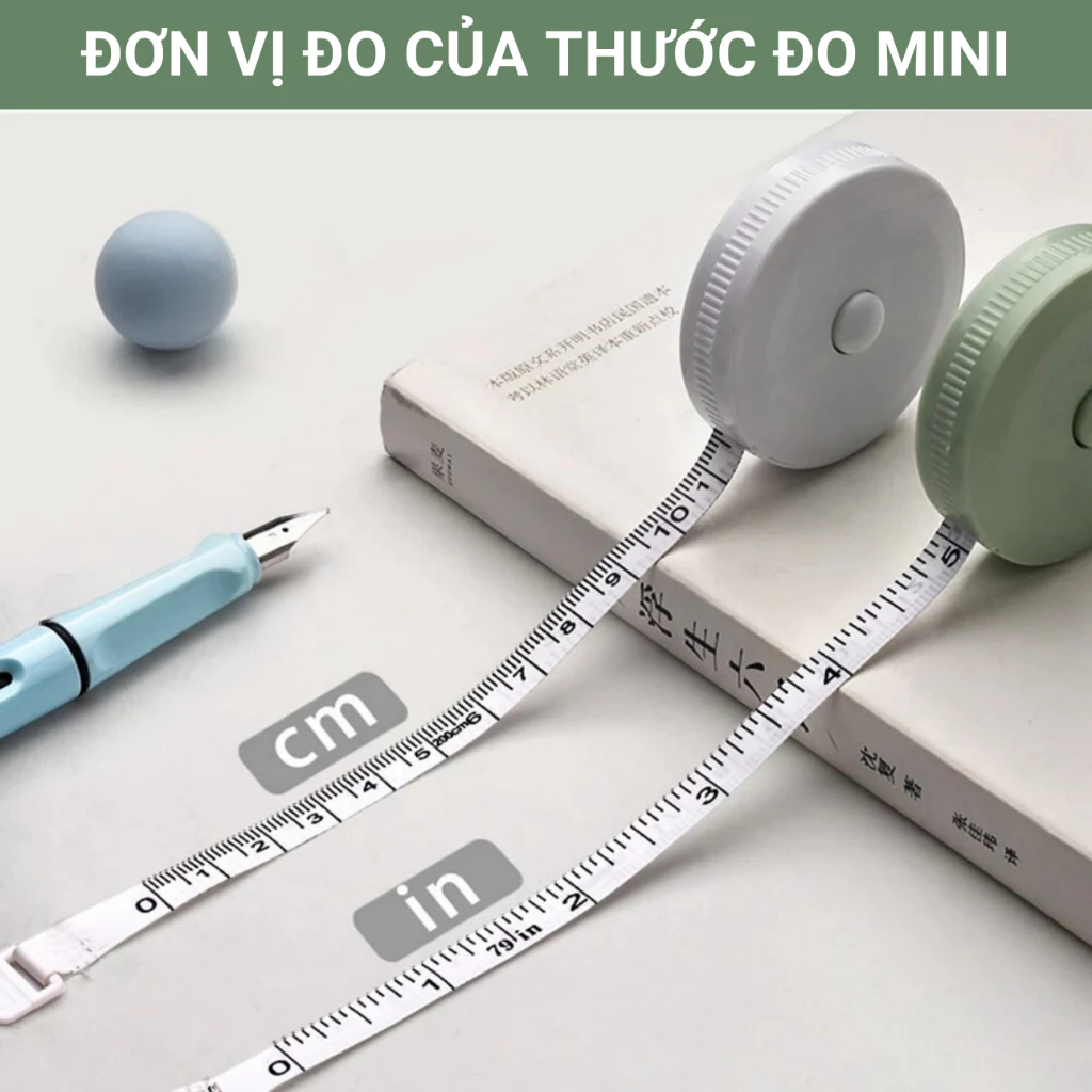 Thước dây tròn trơn màu