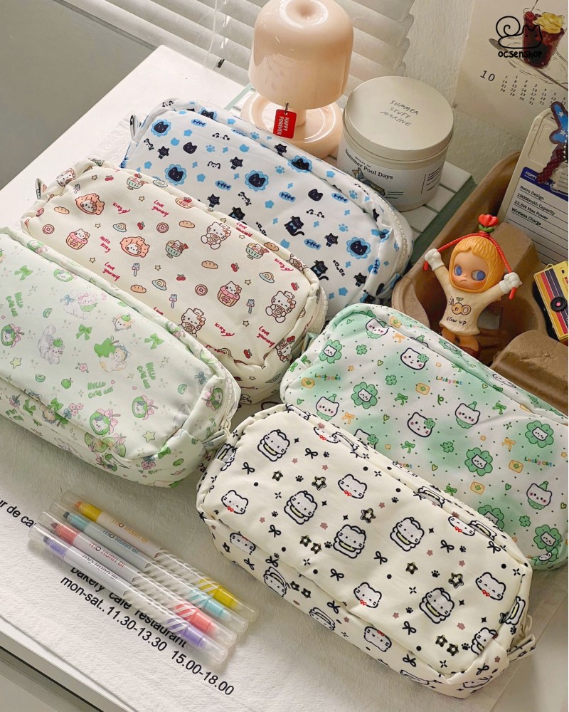 Túi bút nền họa tiết Động vật (20x5x10cm)