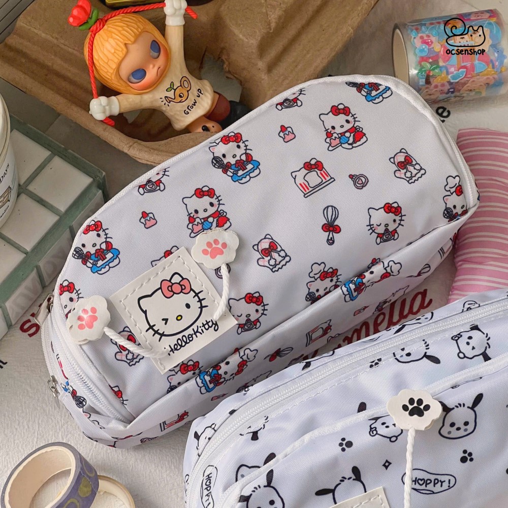 Túi bút vải Chân cún