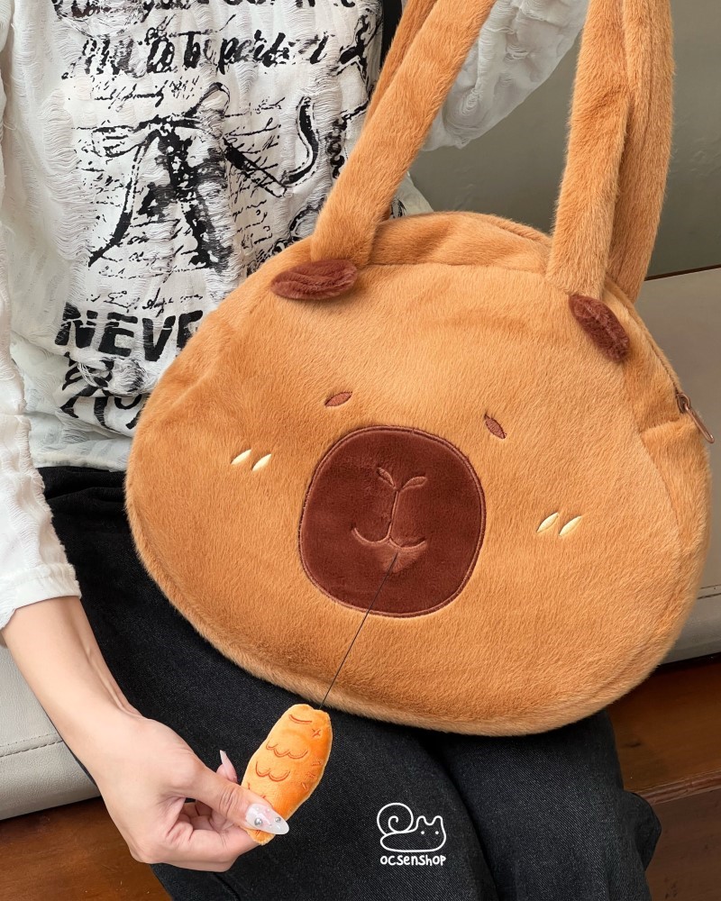 Túi đeo bông Capybara