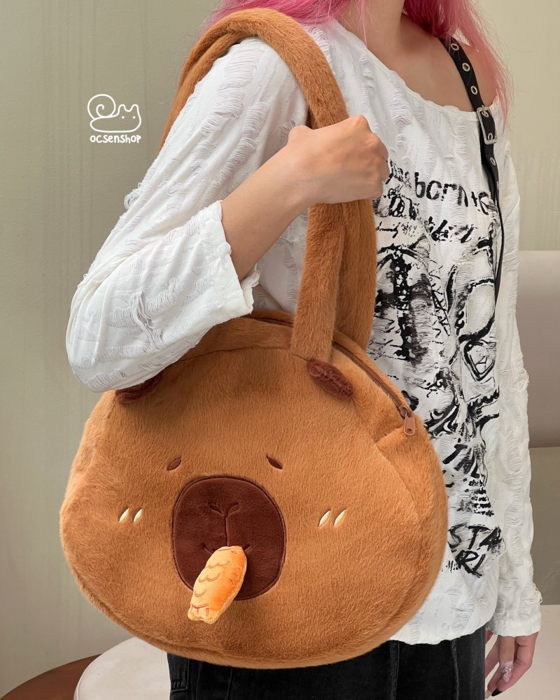 Túi đeo bông Capybara