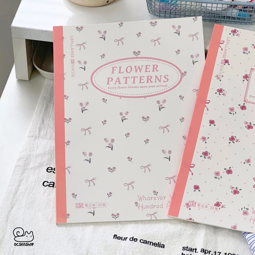 Vở B5 Flower patterns (50tr)