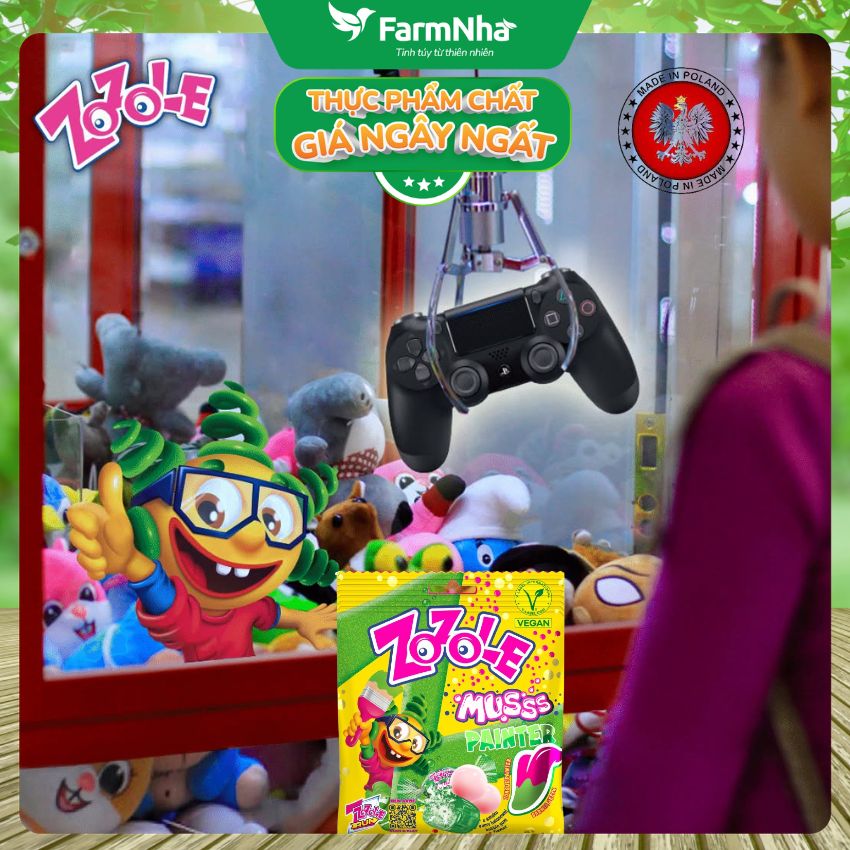 (Combo 2) Kẹo Zozole Musss Painter Green Bubble Gum 75gr – Hiệu Ứng Đổi Màu Lưỡi Siêu Vui