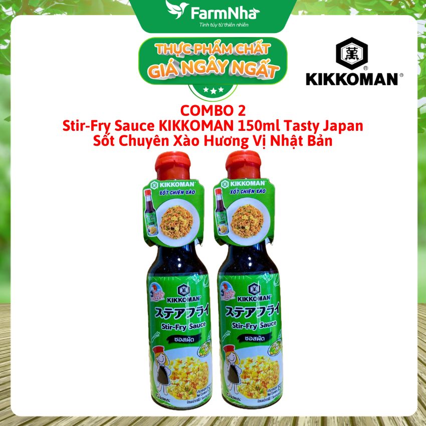 (Combo 2) Sốt Chuyên Xào Kikkoman Stir-Fry Sauce 150ml - Món Xào Ngon Chuẩn Nhà Hàng tại Nhà 
