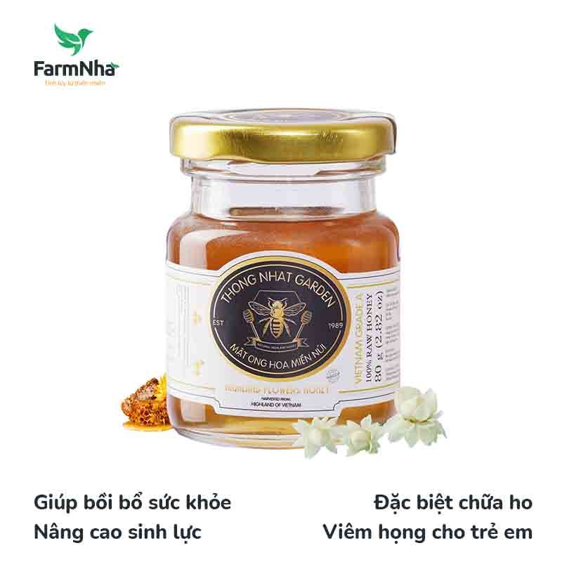 Mật Ong Hoa Miền Núi Thống Nhất Garden 80gr (Highland Flowers Honey) - Tinh túy của hoa tự nhiên từ vùng Cao Nguyên Việt Nam