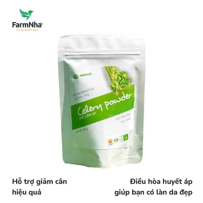 Bột Cần Tây Quảng Thanh WeFresh 50g túi zip - Chuẩn Xuất Khẩu FDA Hoa Kỳ