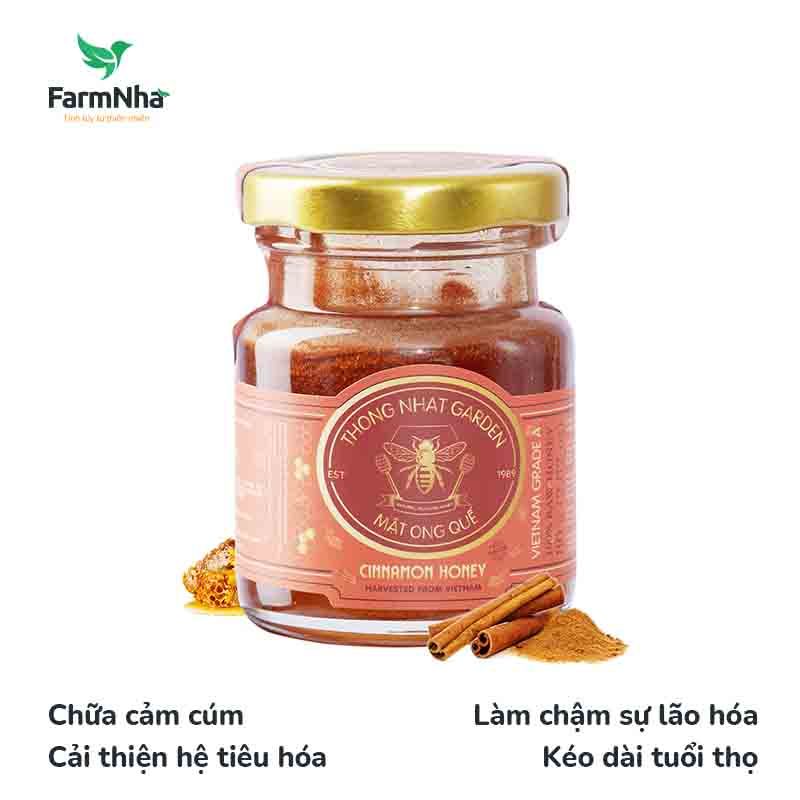 Mật Ong Quế Thống Nhất Garden 80Gr (Cinnamon Honey) - Giảm mỡ thừa, Cải Thiện Hệ Tiêu Hóa và Ngăn ngừa tim mạch, huyết áp