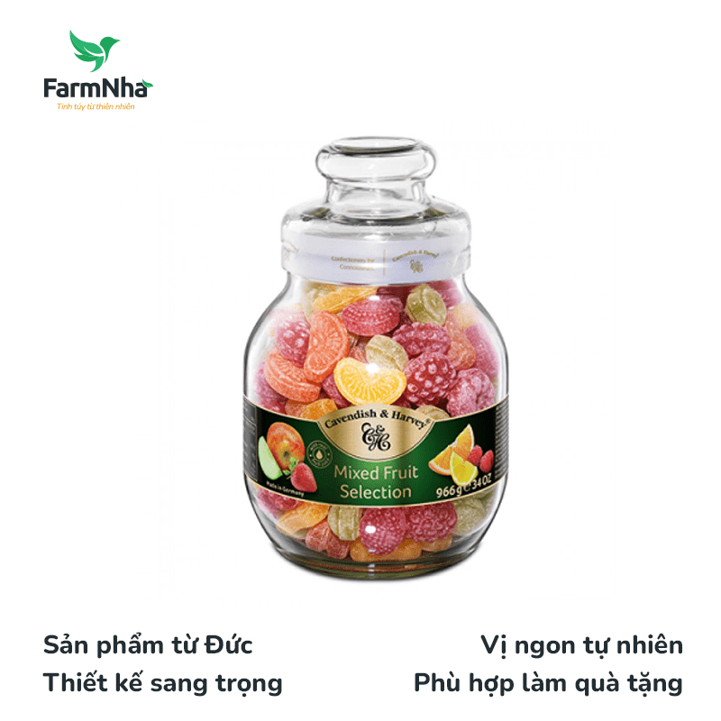 Kẹo Trái Cây Cavendish & Harvey Fruit Candy 966g - Hương vị trái cây tự nhiên tuyệt hảo