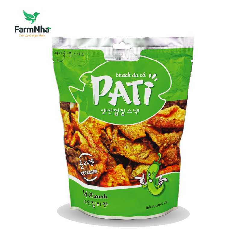 Da Cá Vị Ớt Xanh PATI 50g