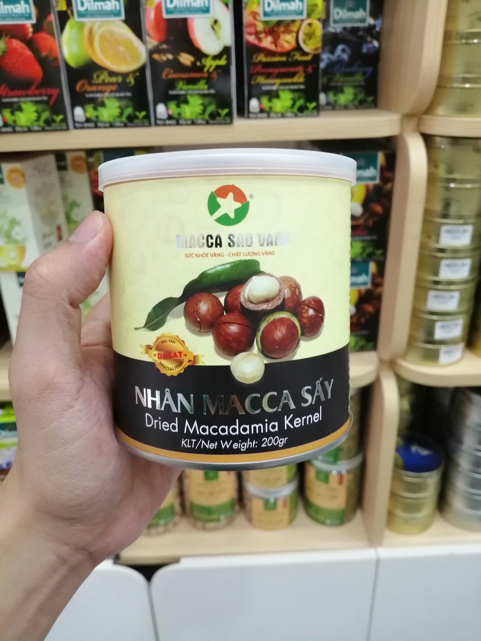 Nhân hạt Macca Sao Vàng 200gr Tuyển Chọn Đặc Biệt – Chất lượng tuyệt vời từ cao nguyên Lâm Hà, giúp cuộc sống khỏe mạnh