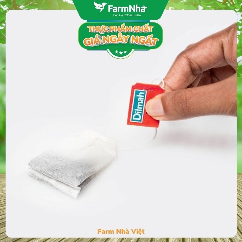 (Combo 3 Hộp) Trà Dilmah Strawberry Vị Dâu túi lọc 30g 20 túi x 1.5g - Tinh hoa trà Sri Lanka