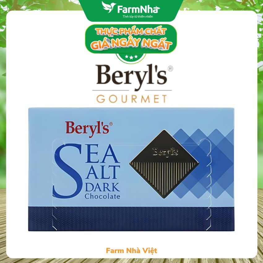 Socola Beryls 60g Dark Chocolate Sea Salt - Hương vị độc đáo hấp dẫn từ biển cả