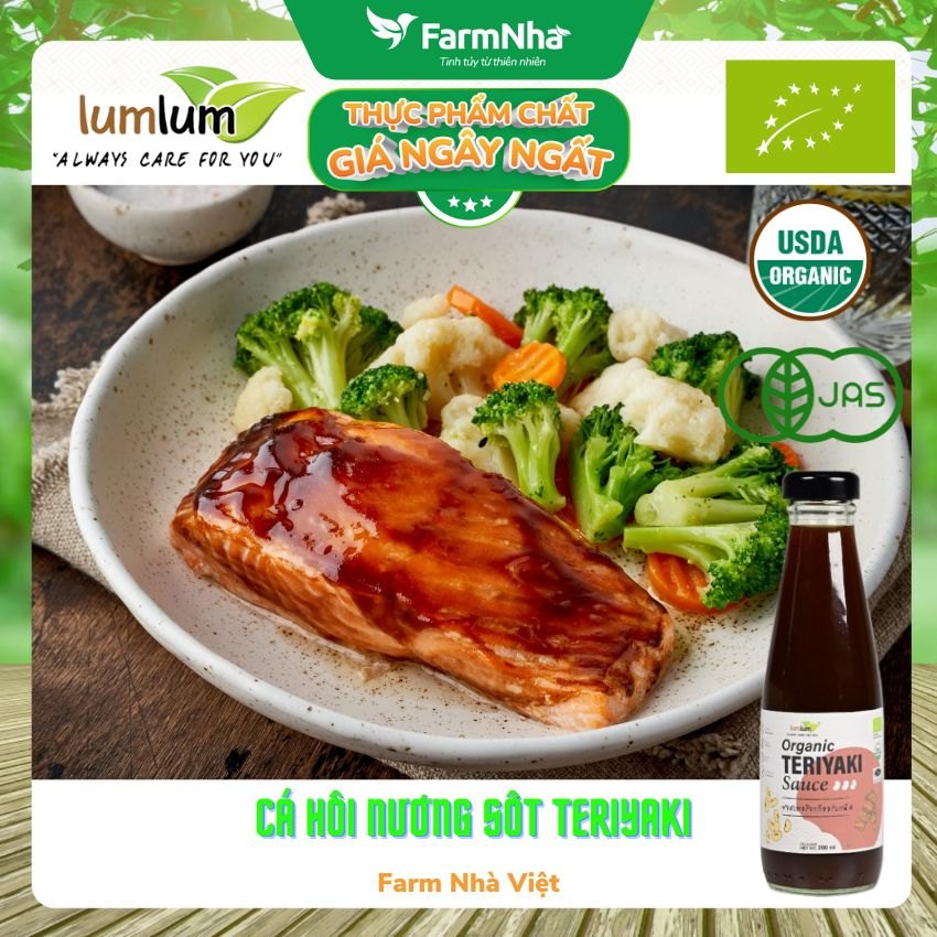 Sốt Teriyaki Hữu Cơ 200ml Lumlum Organic Teriyaki Sauce - Hương Vị Tinh Tế Từ Thái Lan